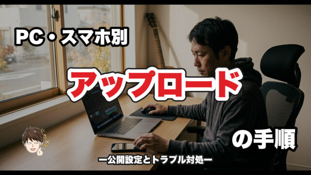 ノートパソコンとスマートフォンを並べて操作している様子